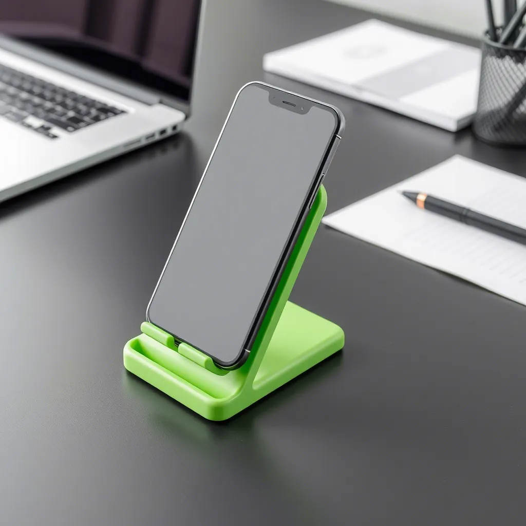 Support pour smartphone vert