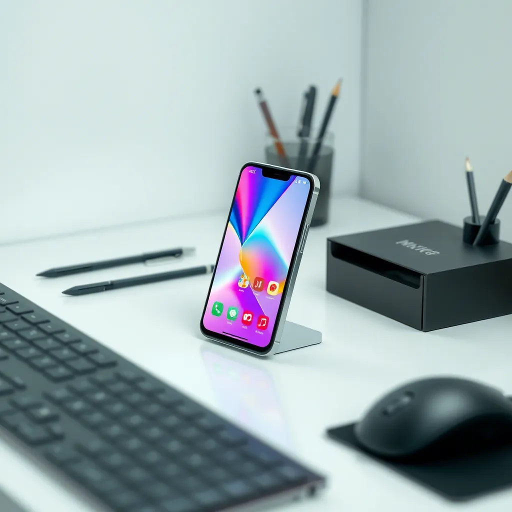 Support pour smartphone gris